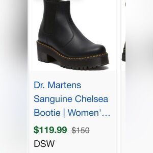 Dr. Martens Black Chelsea Ankle Boots